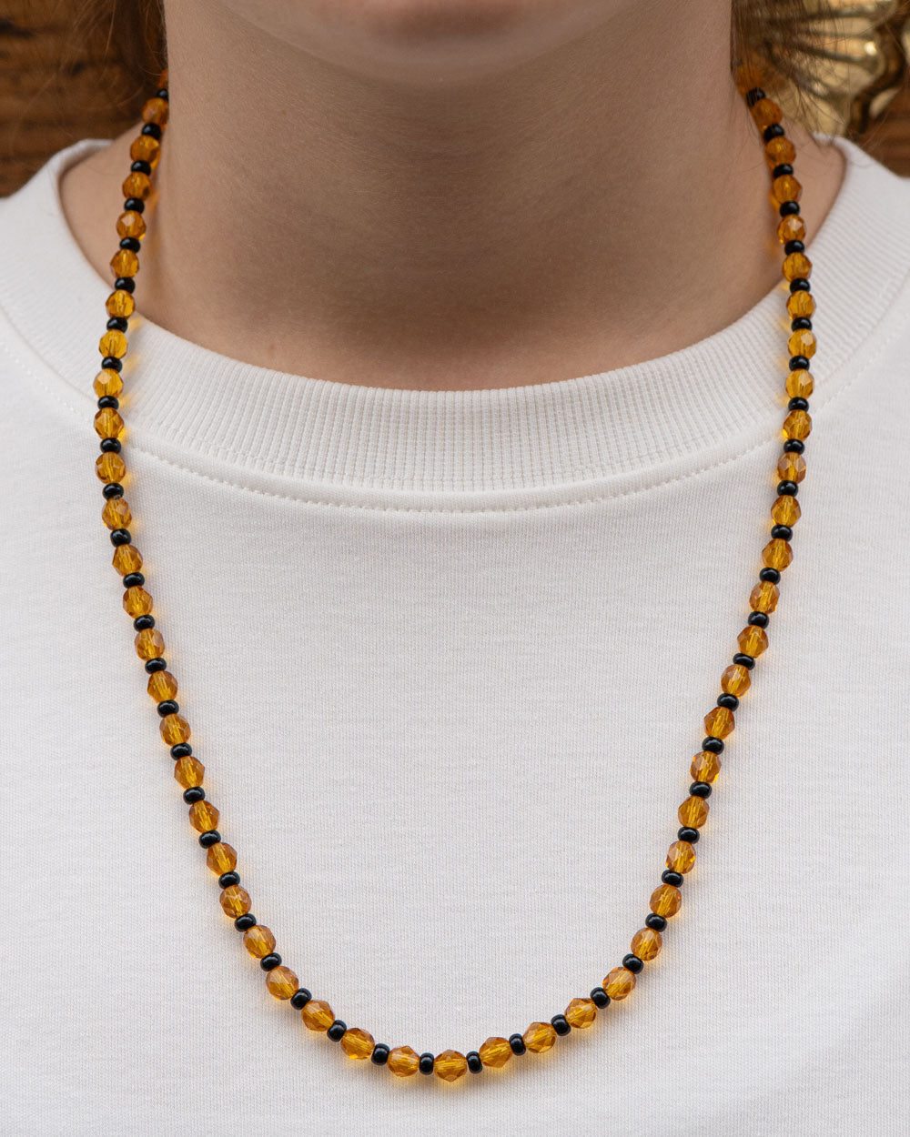 COLLANA CANDY LUNGA TOPAZIO/NERO