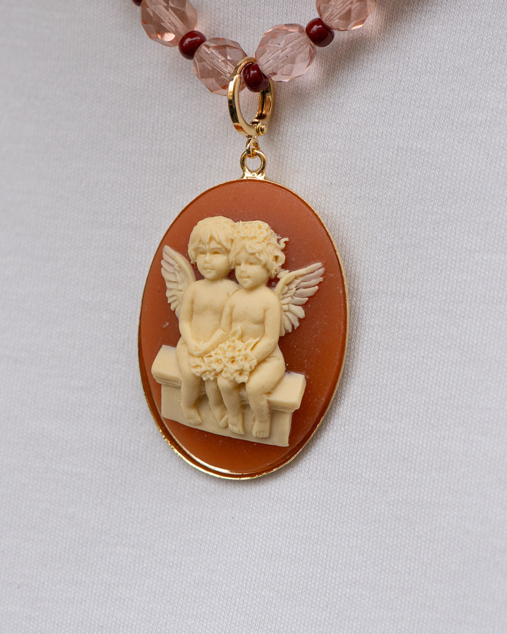 BIJOUX CAMMEO DUE CORNIOLA