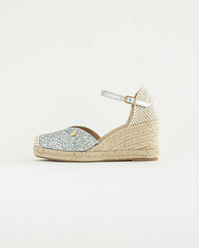 ESPADRILLAS MAGDA GLITTER ARGENTO