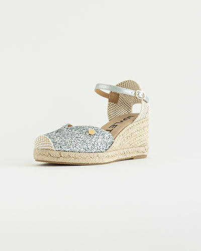 ESPADRILLAS MAGDA GLITTER ARGENTO
