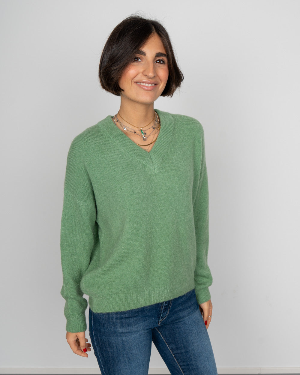 MAGLIONE ROSY VERDINO