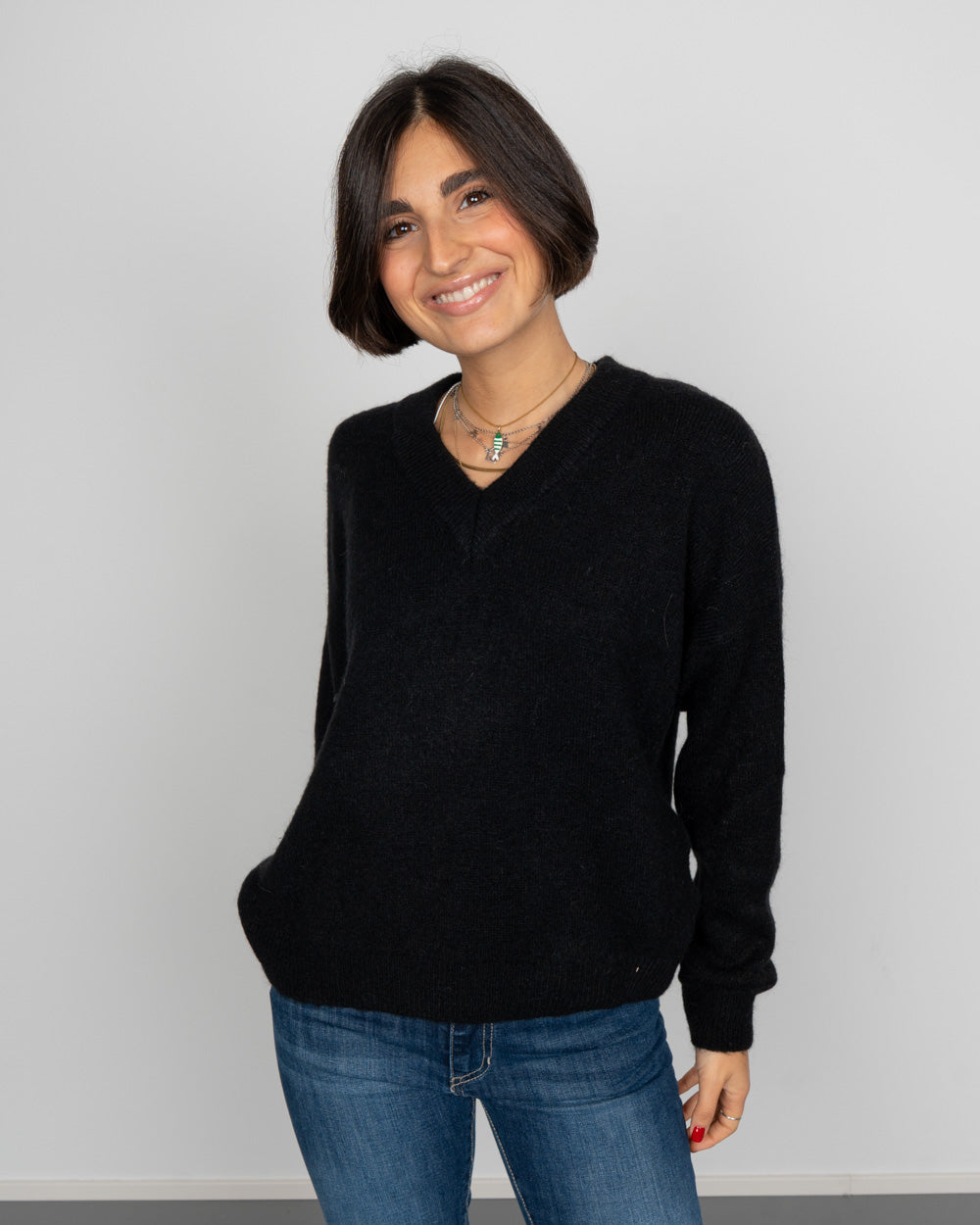 MAGLIONE ROSY NERO