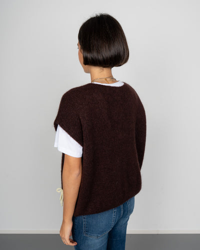 GILET RAFFAELLA CIOCCOLATO