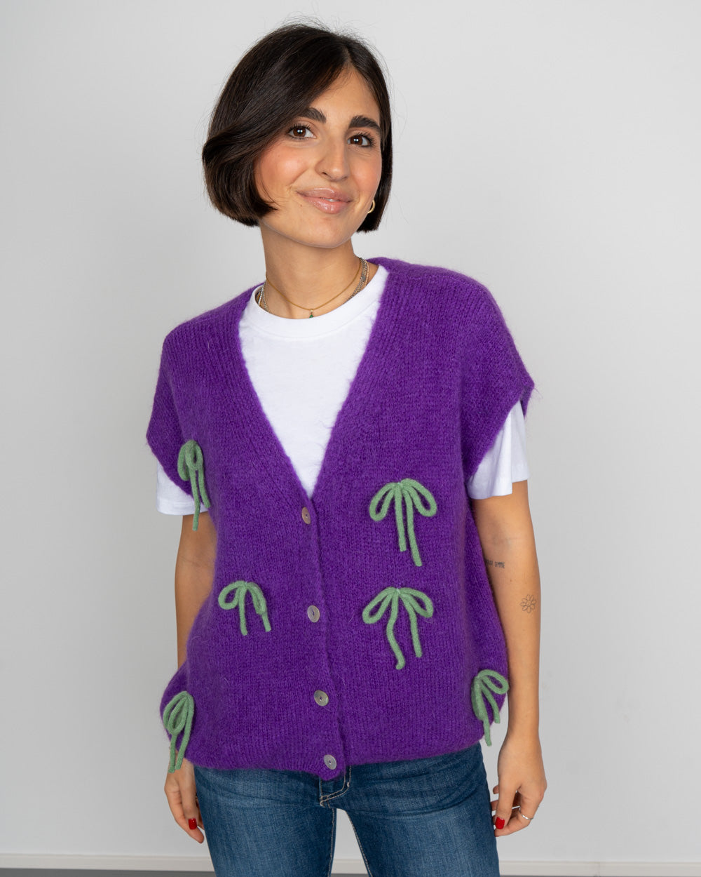 GILET RAFFAELLA VIOLA