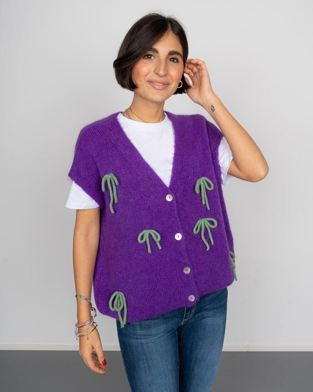 GILET RAFFAELLA VIOLA