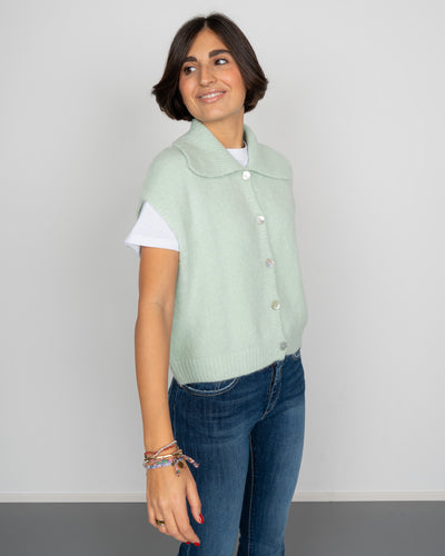 GILET RACHELE MENTA