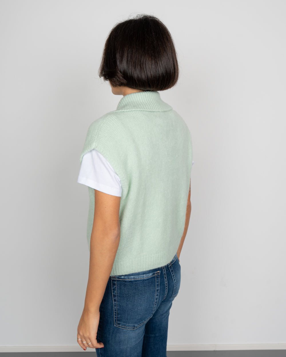 GILET RACHELE MENTA