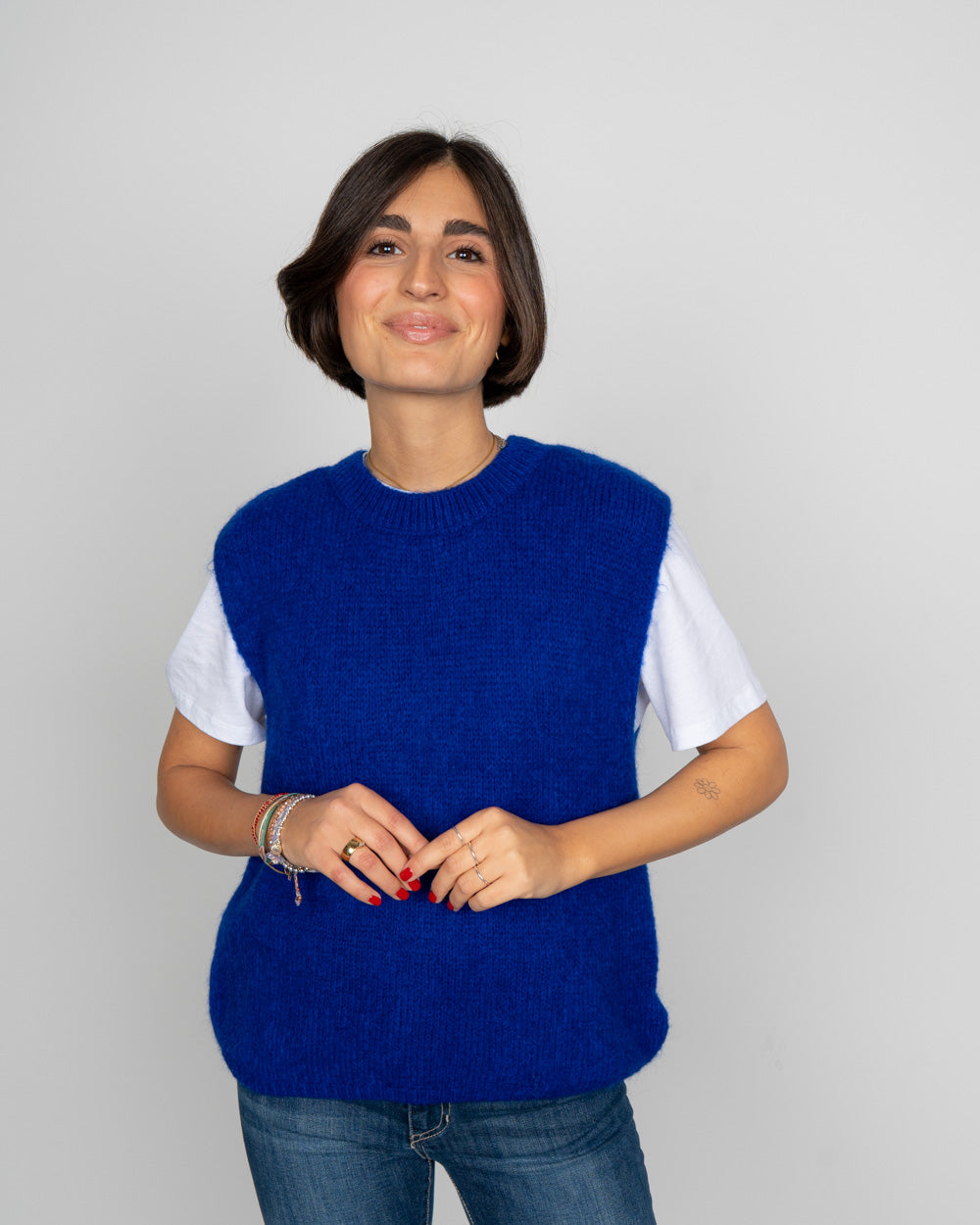 GILET ROMINA BLU ROYAL