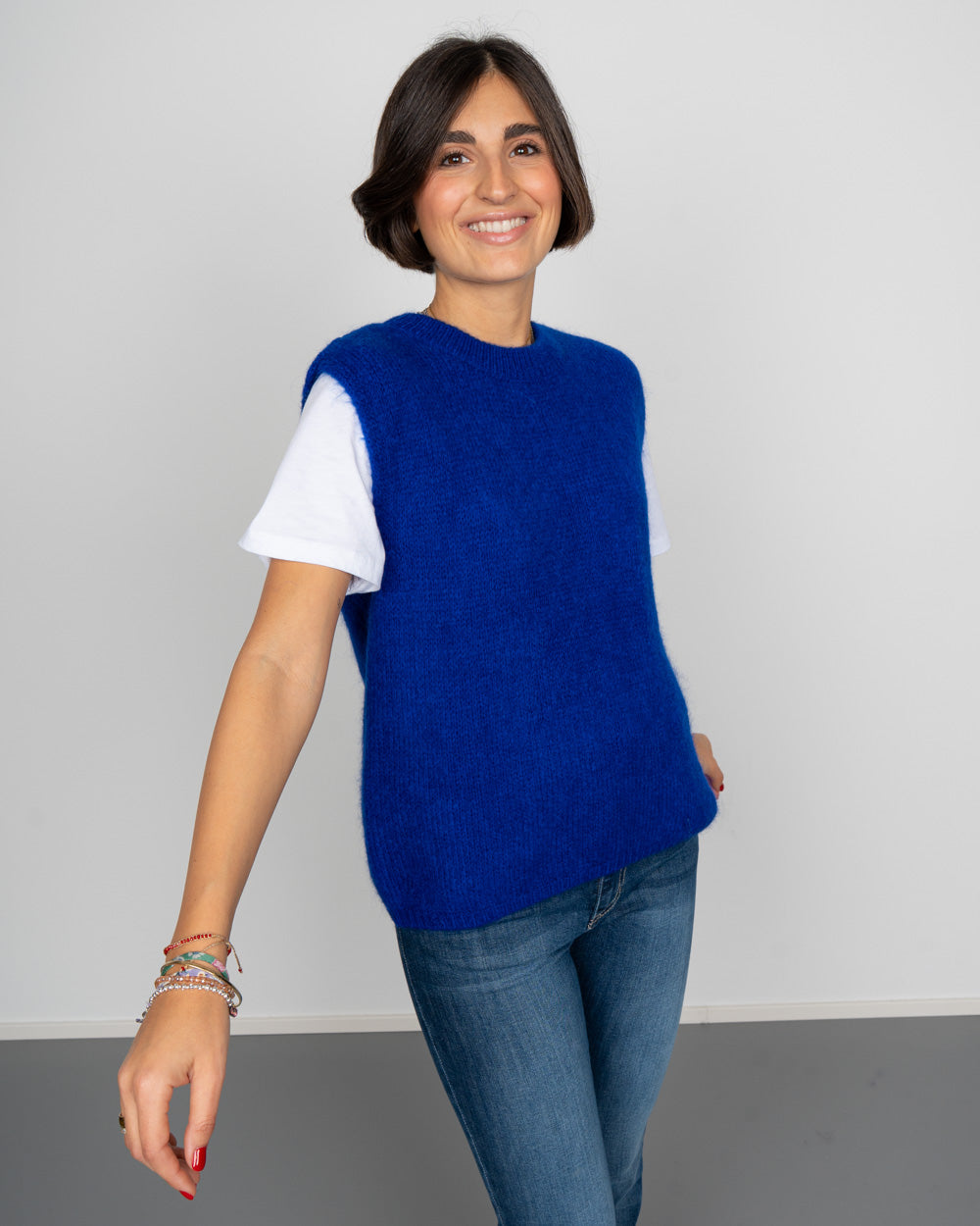 GILET ROMINA BLU ROYAL
