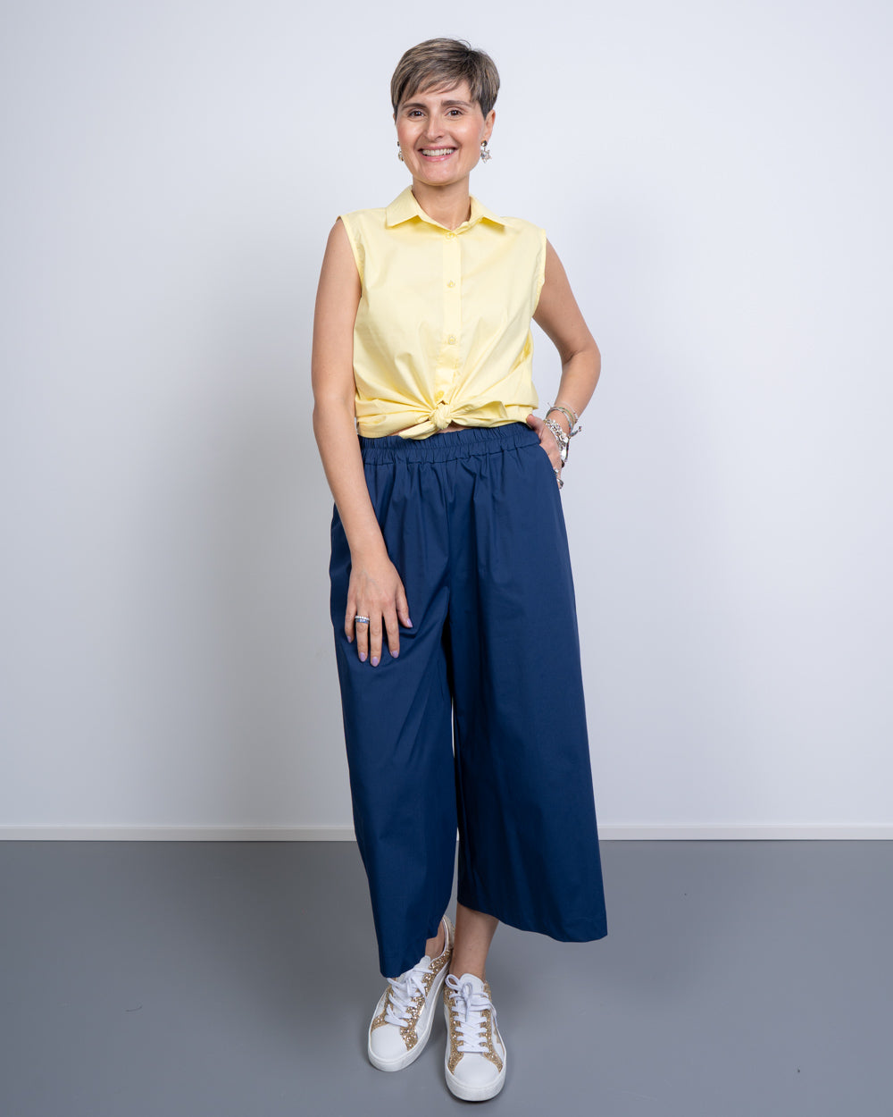 PANTALONE JASMINE BLU
