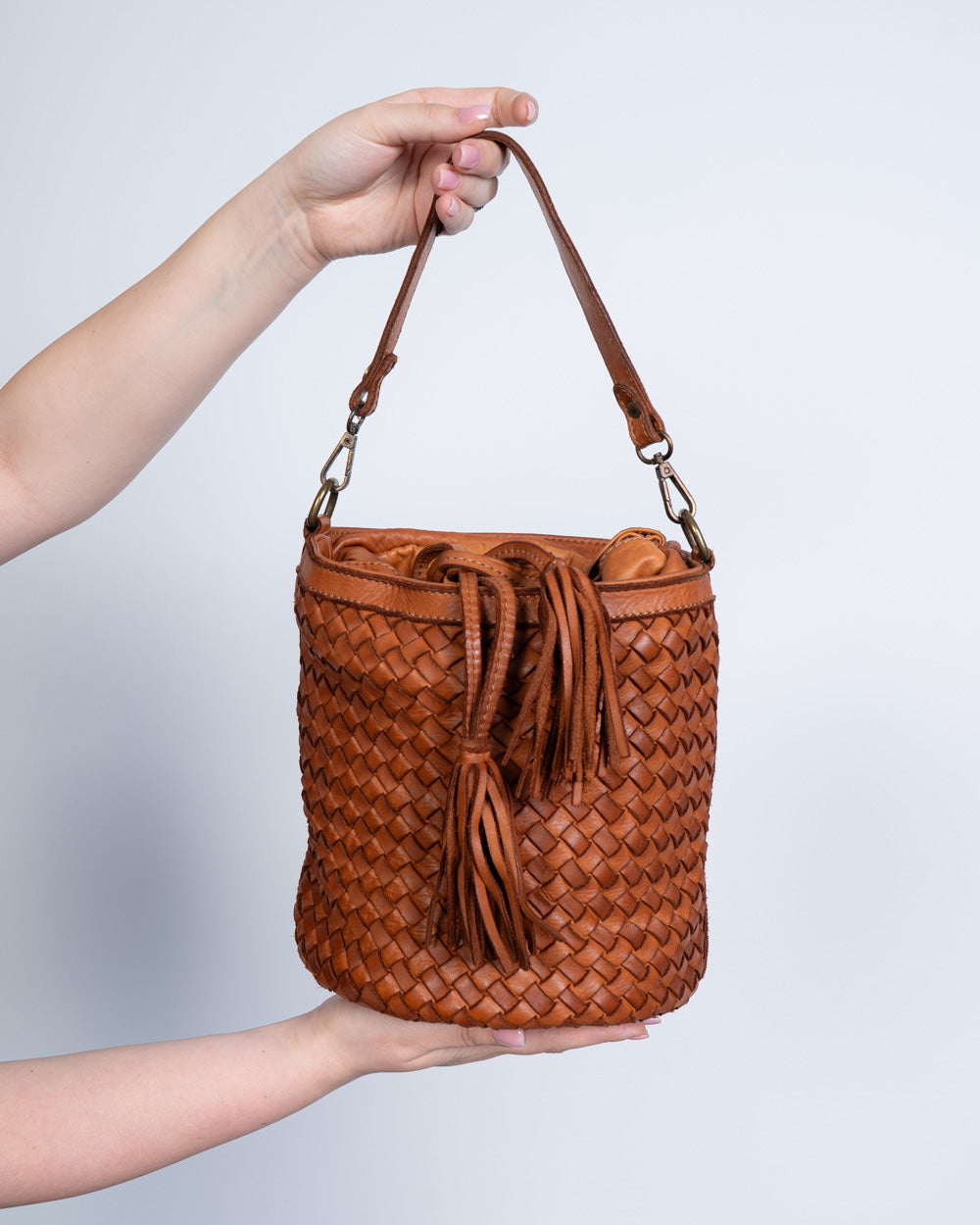 BORSA CAMOMILLA CUOIO