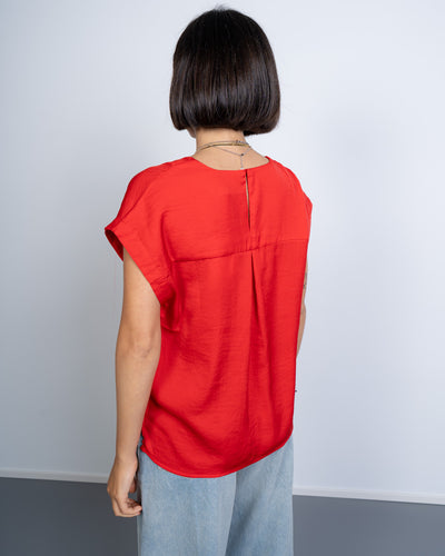 T-SHIRT CRISSY ROSSO