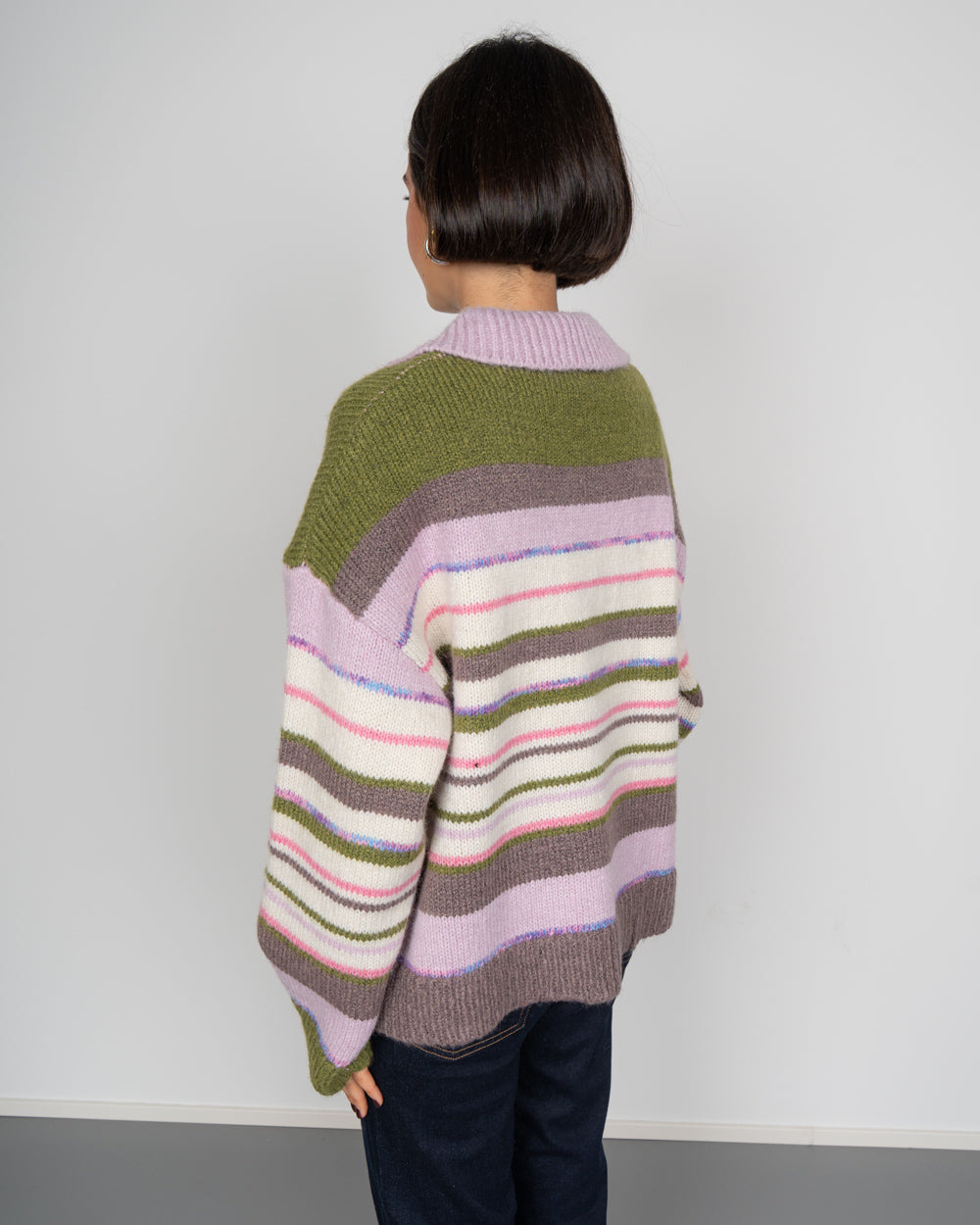 MAGLIONE RYE ROSA MULTI