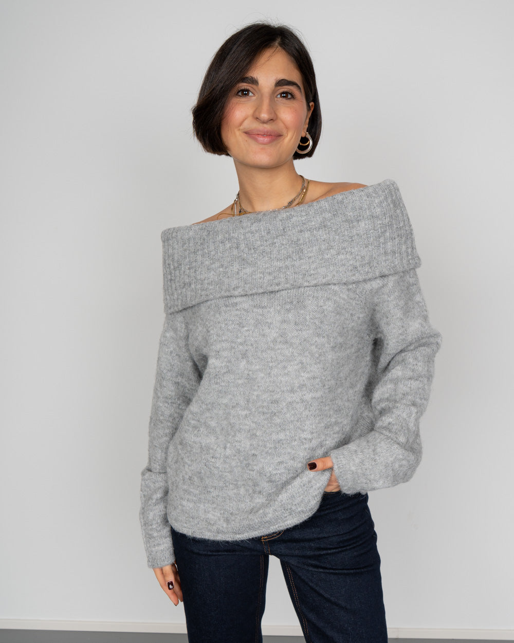 MAGLIONE PAM GRIGIO MEDIO