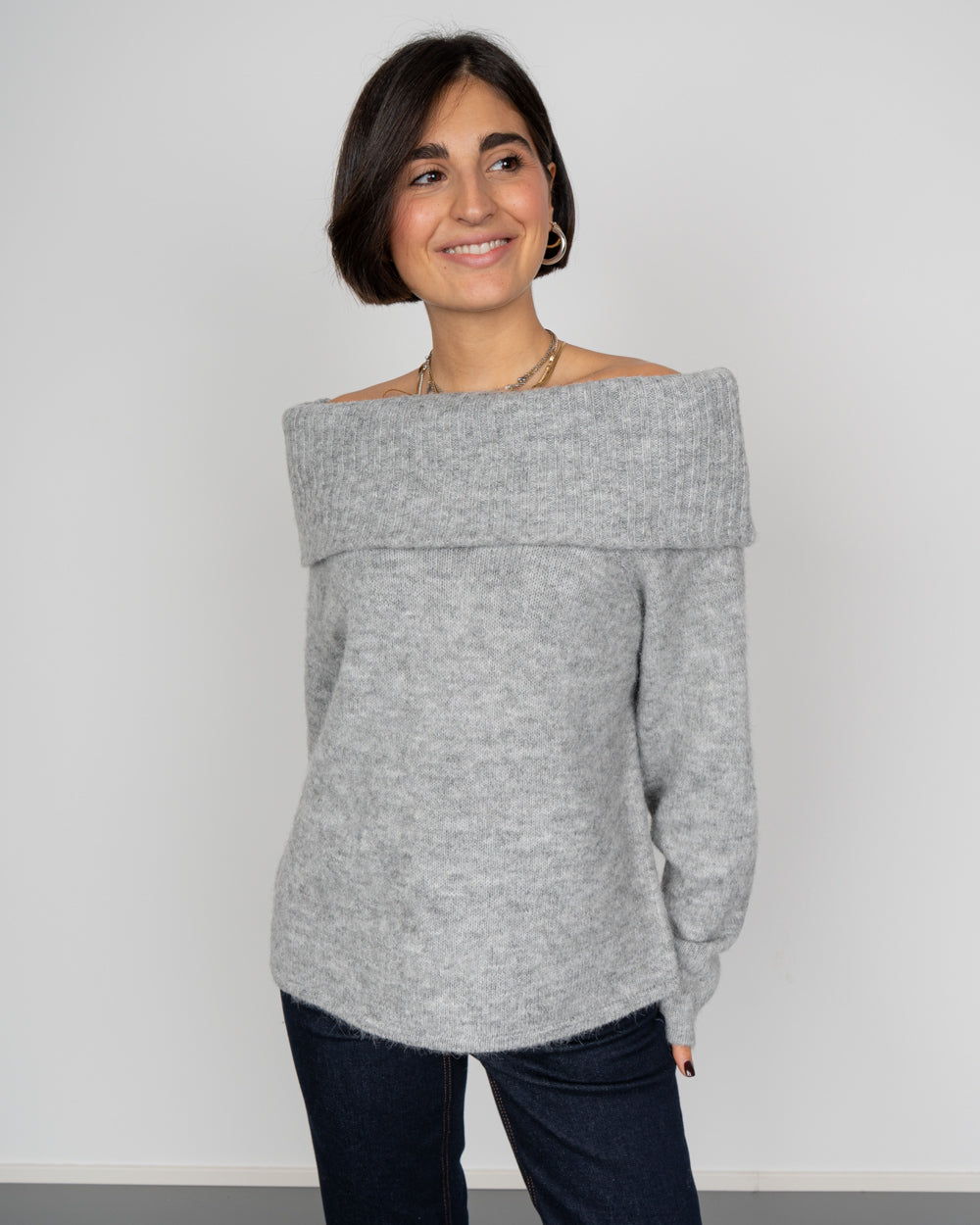 MAGLIONE PAM GRIGIO MEDIO