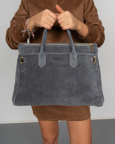BORSA MARTY CAMOSCIO GRIGIO