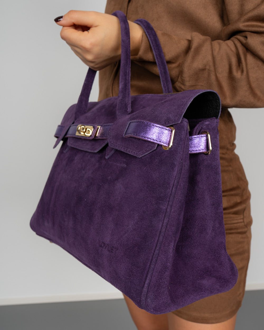 BORSA MARTY CAMOSCIO VIOLA