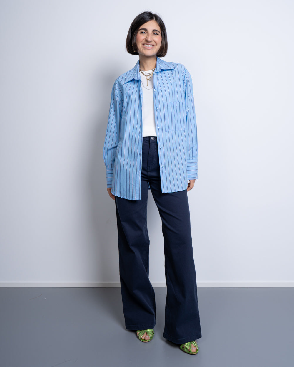 JEANS TWILL BLU