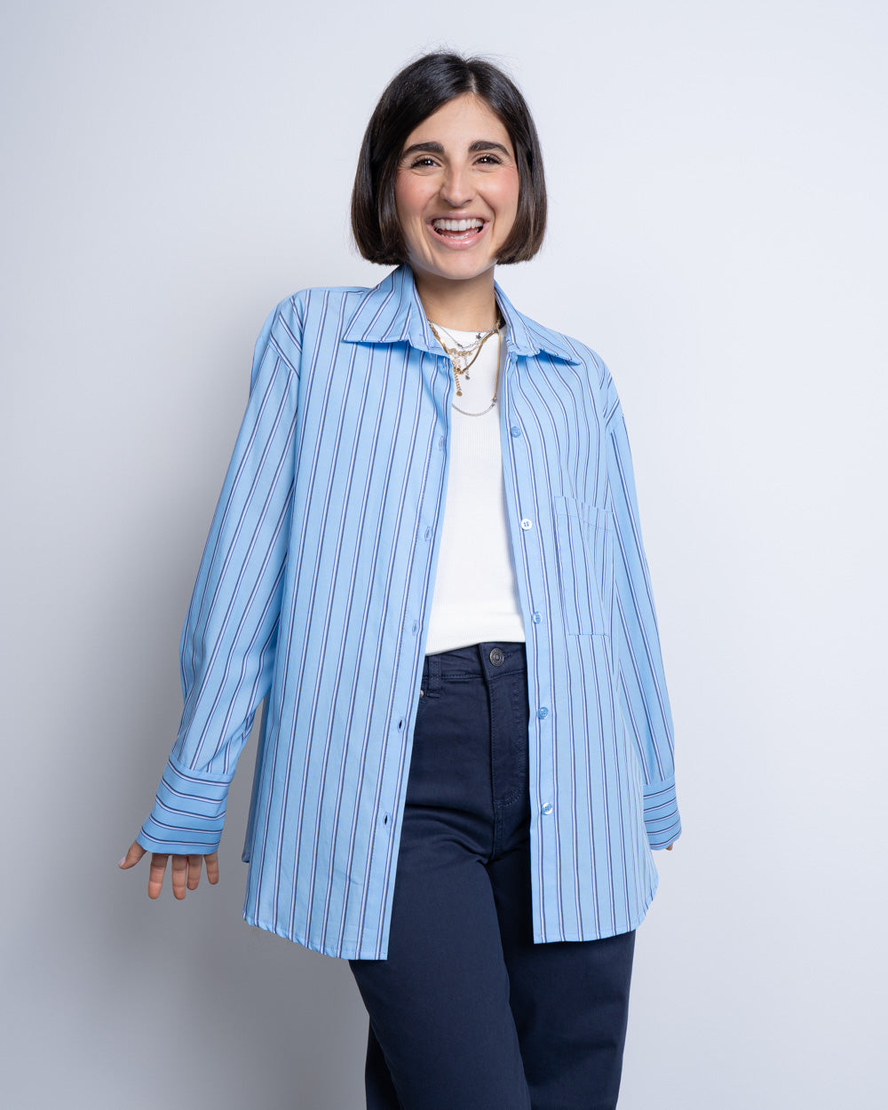 CAMICIA GLENDA BLU