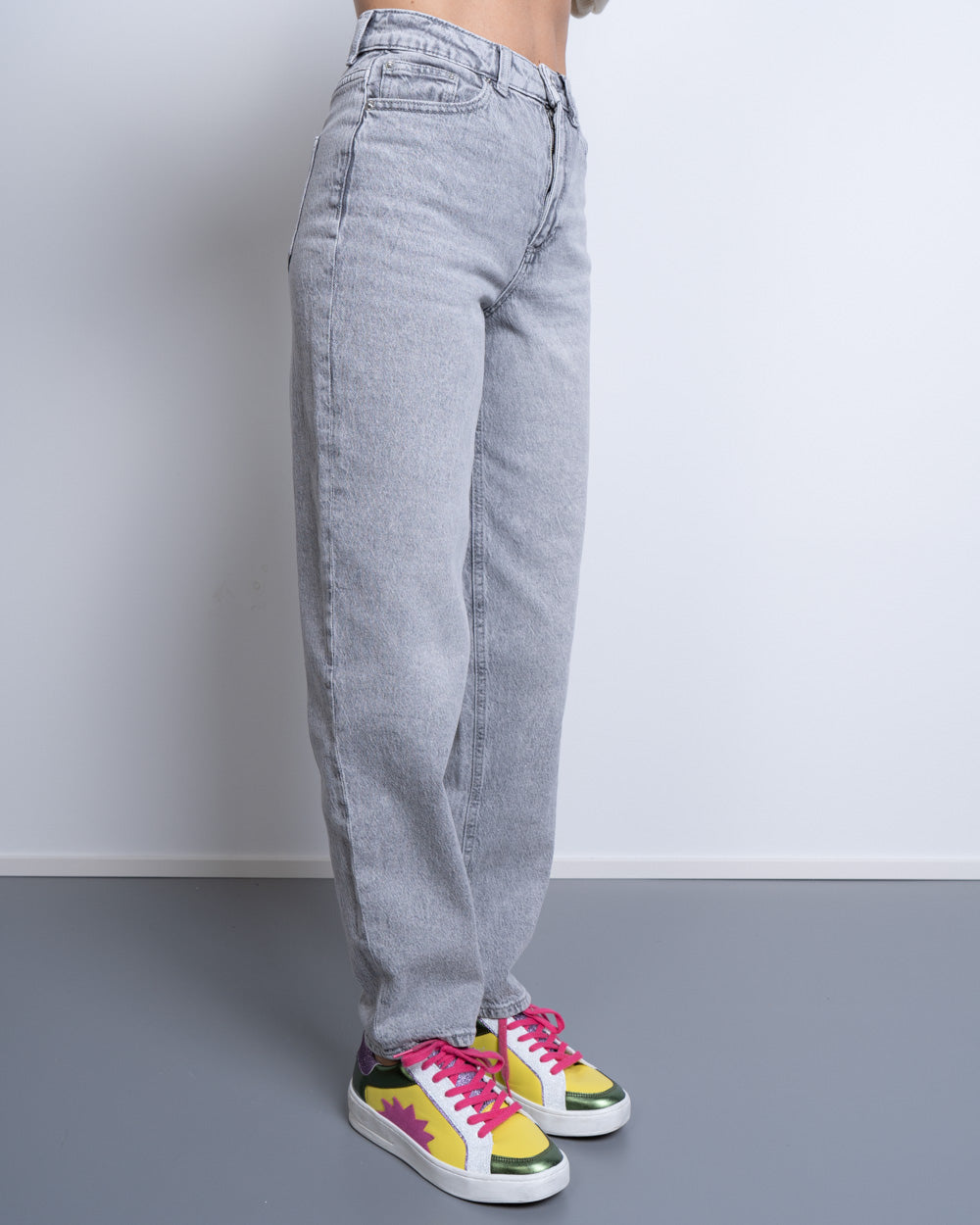 JEANS TESSA GRIGIO CHIARO