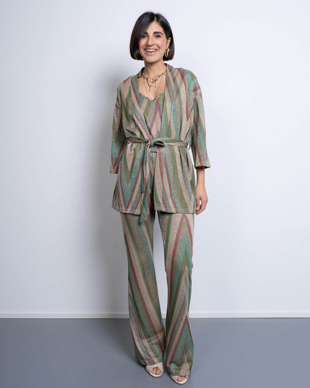 PANTALONE DALILA MULTI VERDE