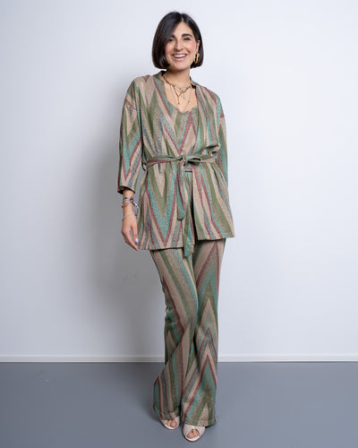 PANTALONE DALILA MULTI VERDE