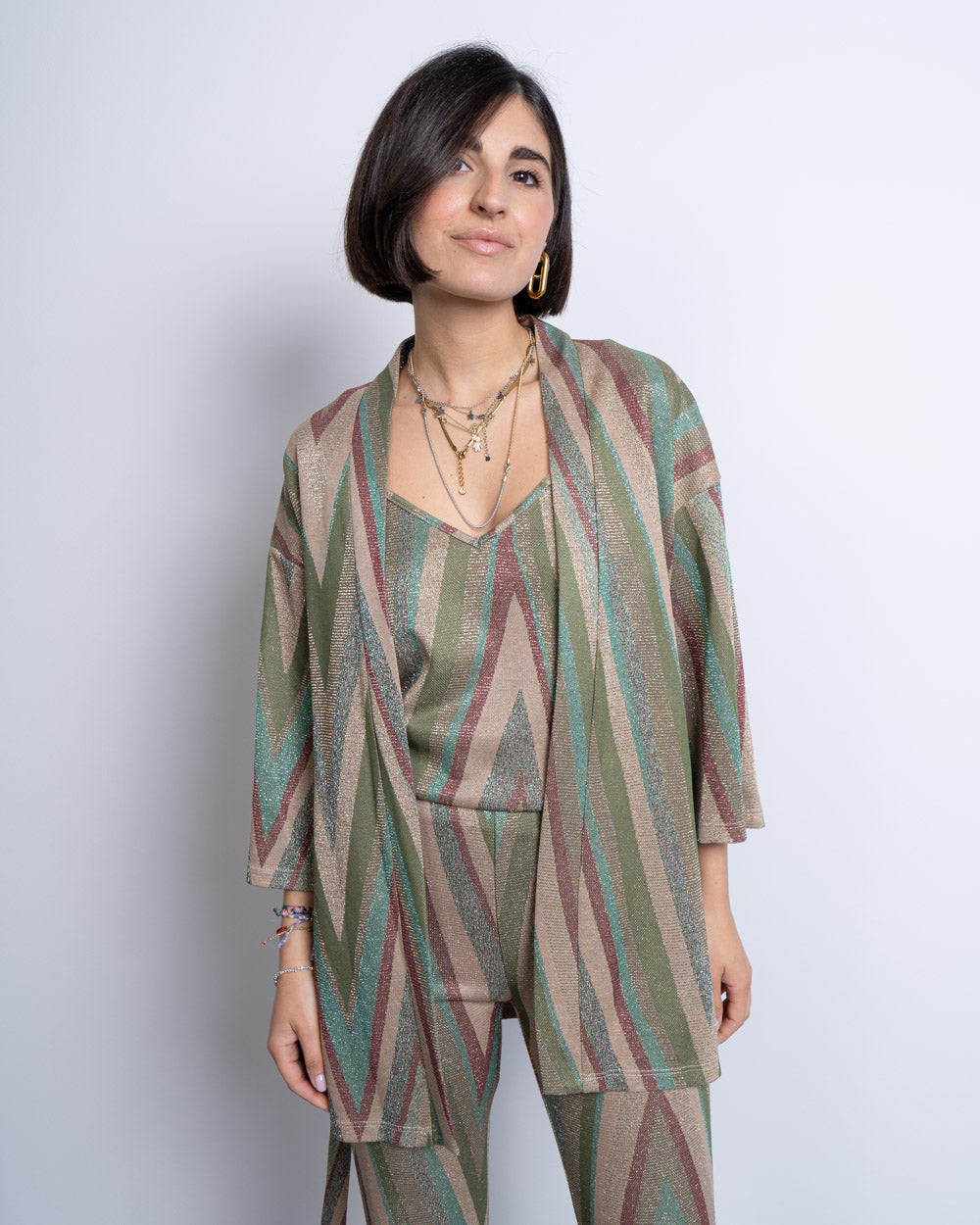 GIACCA DORA MULTI VERDE