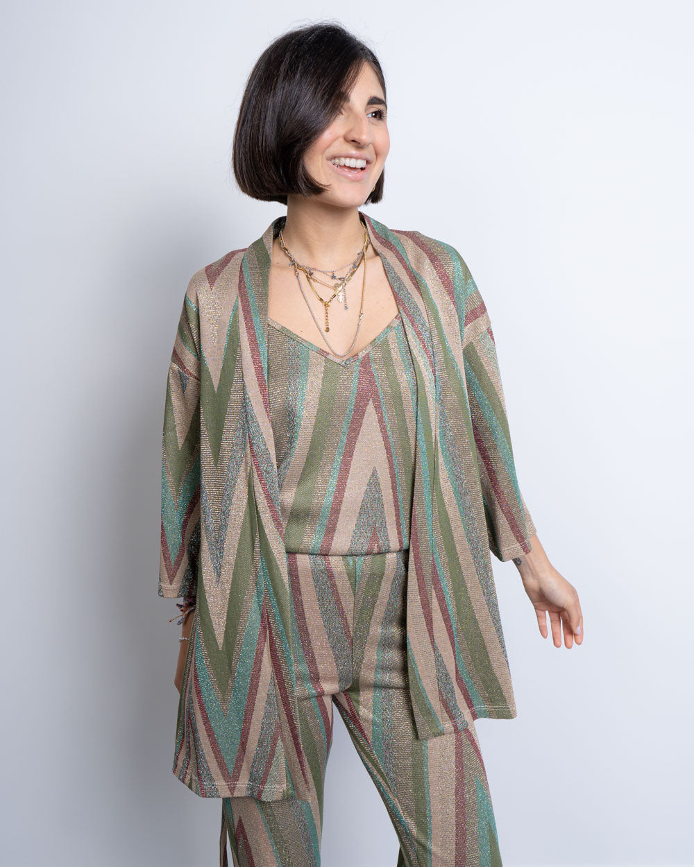 GIACCA DORA MULTI VERDE