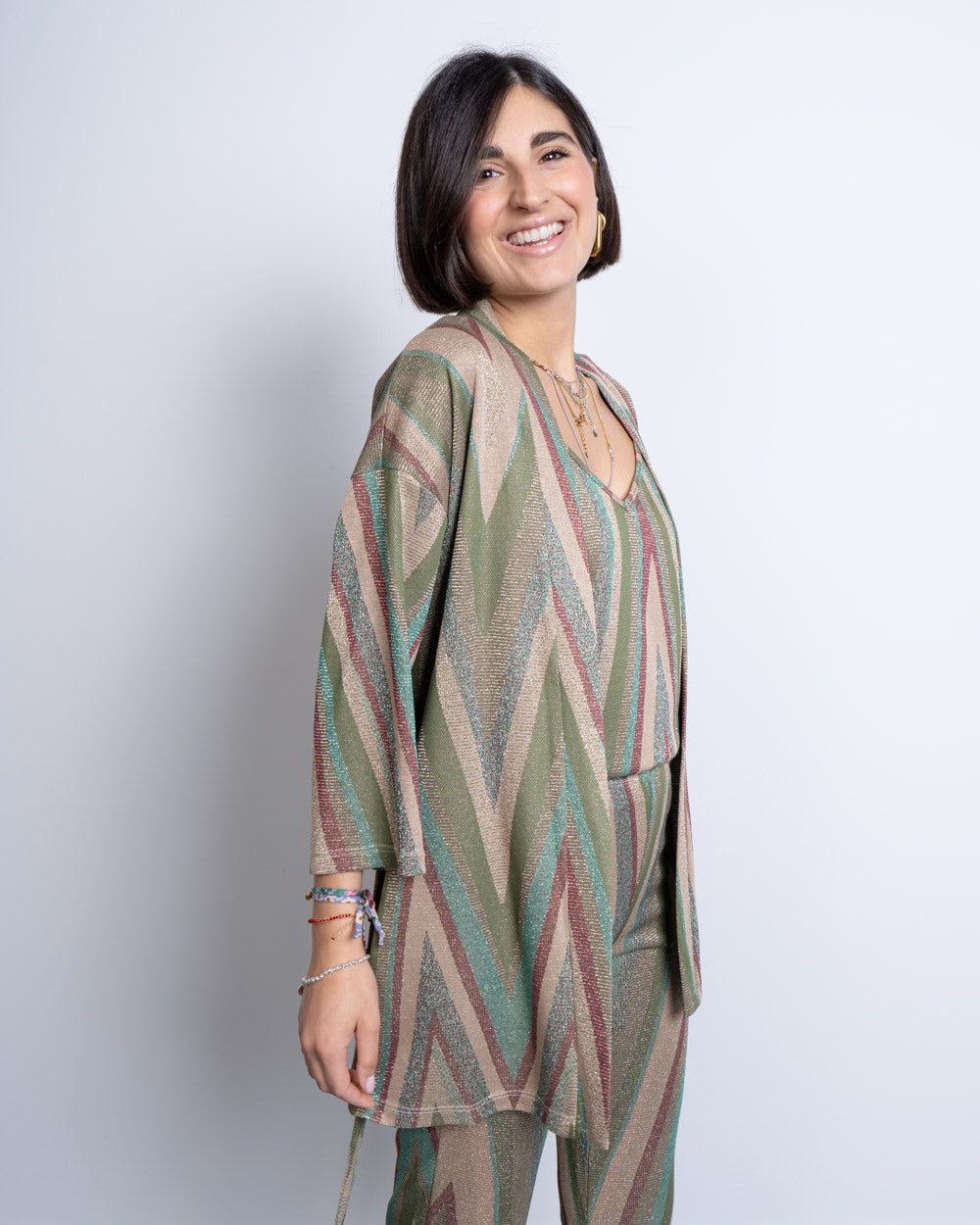 GIACCA DORA MULTI VERDE