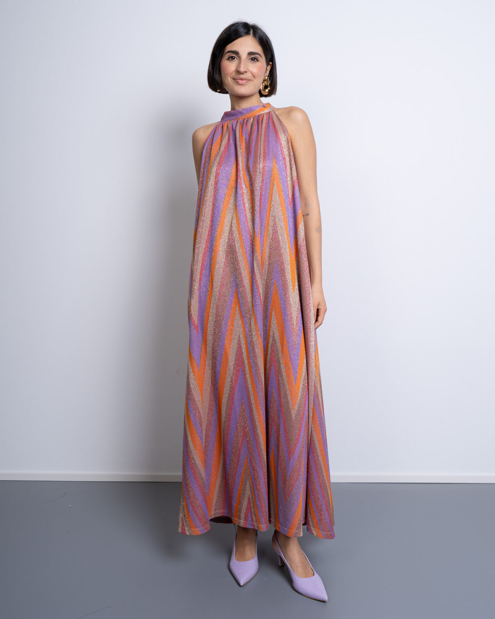VESTITO DAIANA MULTI LILLA