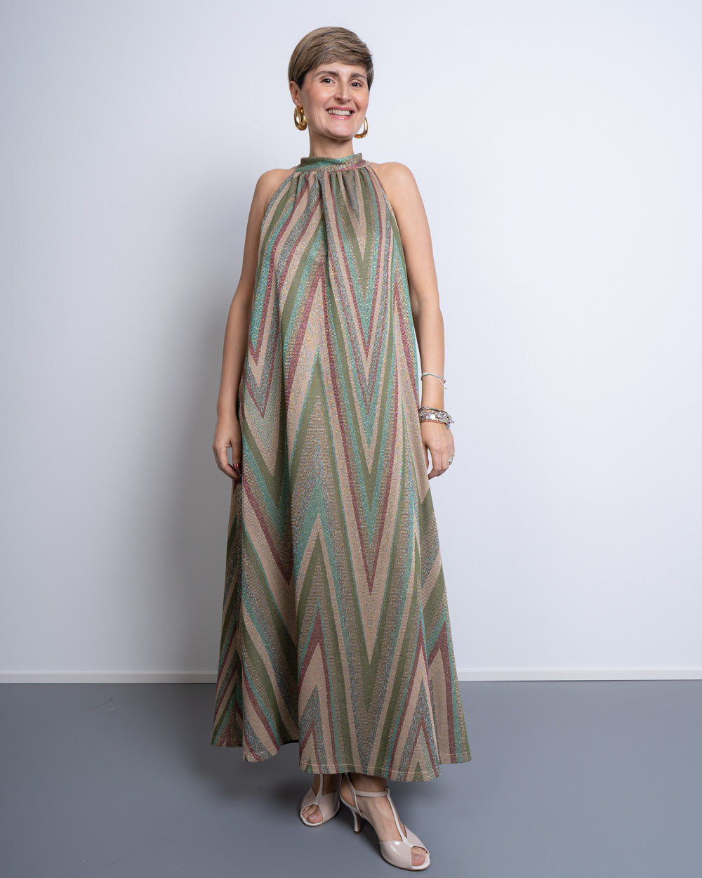 VESTITO DAIANA MULTI VERDE
