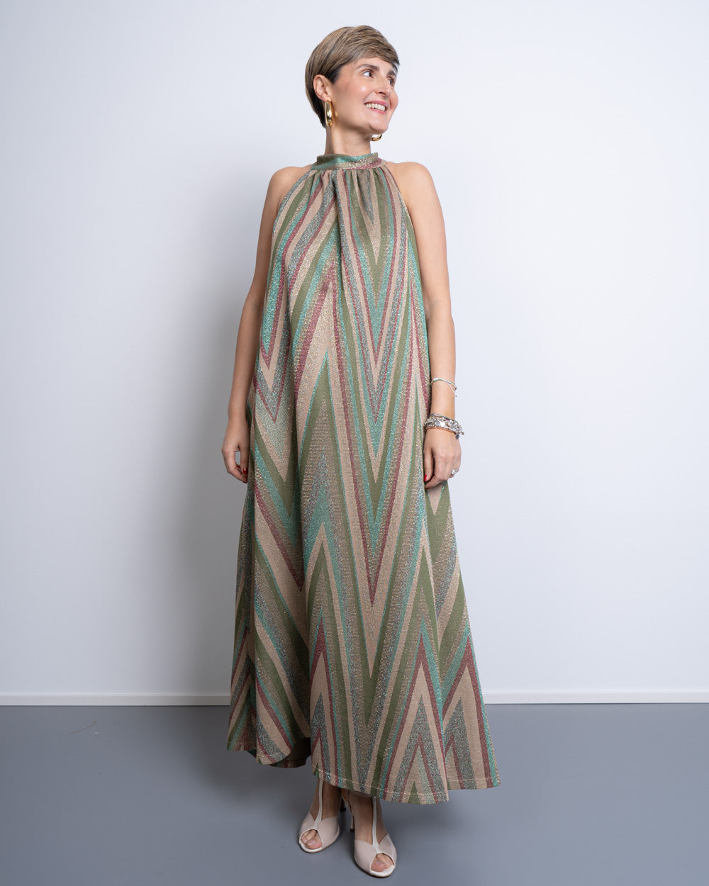 VESTITO DAIANA MULTI VERDE