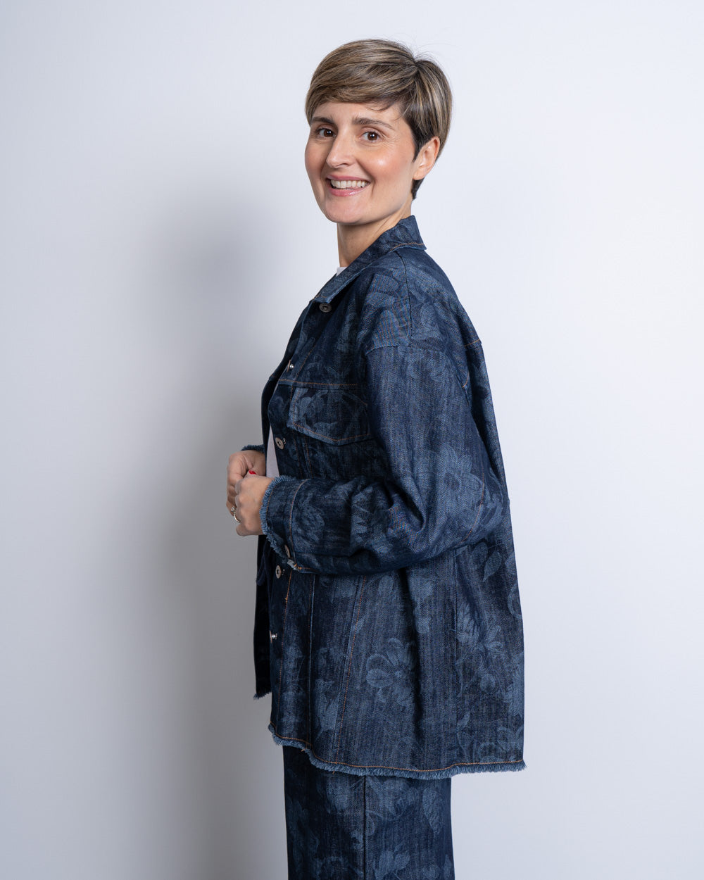 GIUBBINO ARABELLA DENIM SCURO
