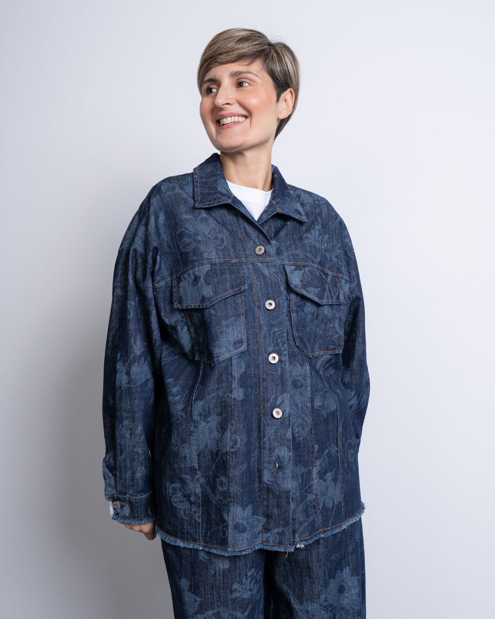 GIUBBINO ARABELLA DENIM SCURO