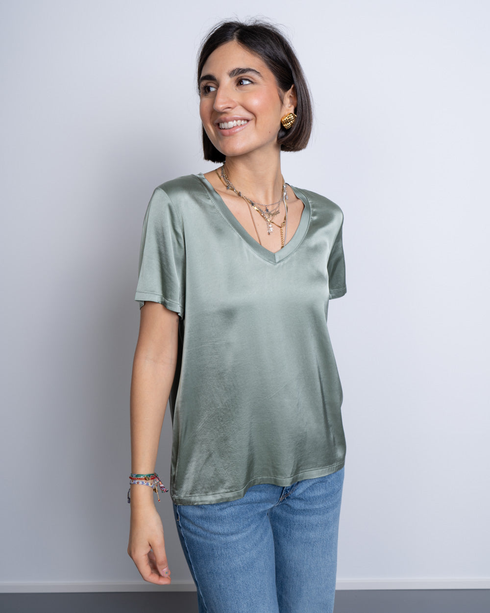 BLUSA IOLE SALVIA