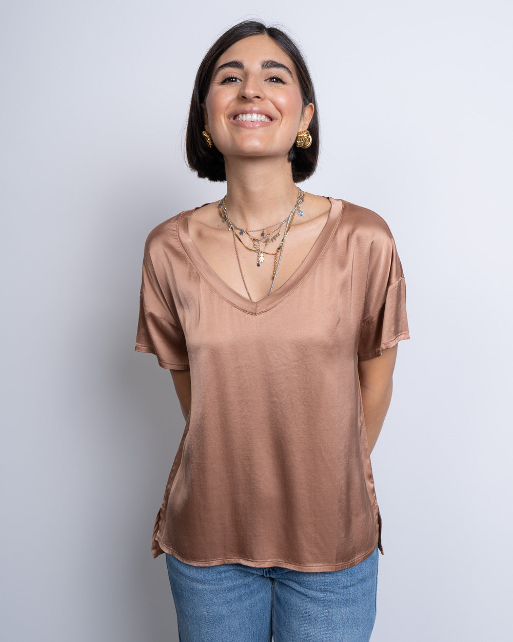 BLUSA IOLE SABBIA