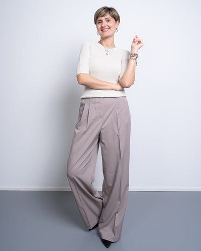PANTALONE NILA LOOSE TAUPE