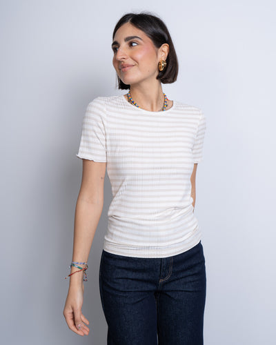 T-SHIRT CELLA SS BEIGE