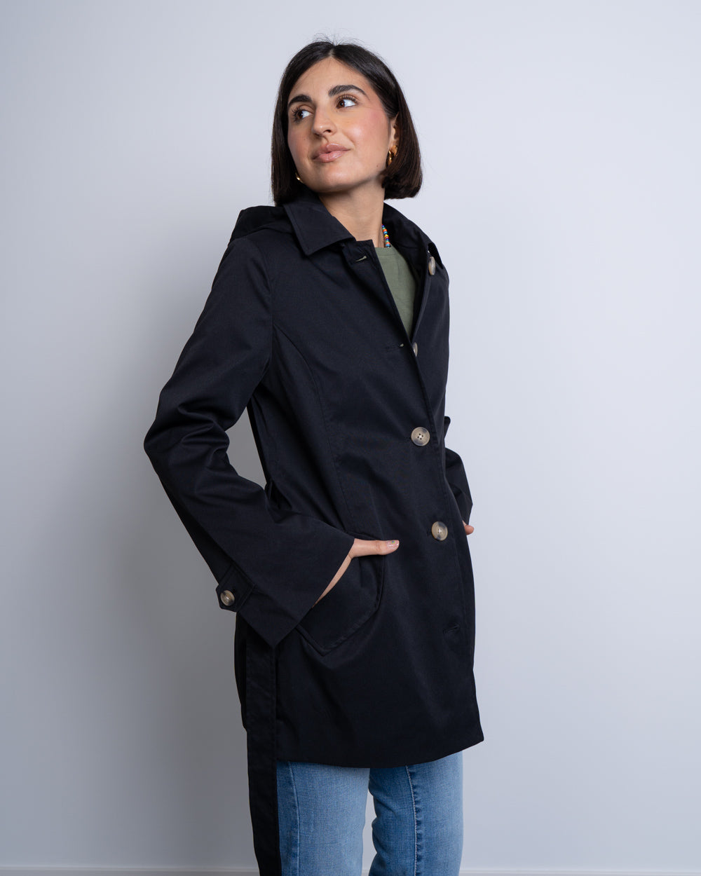 TRENCH CHELSEA NERO