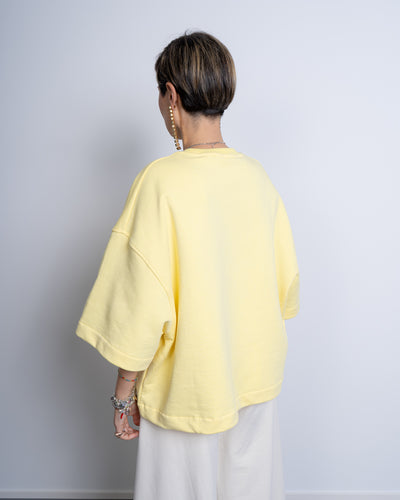 FELPA ALICE GIALLO SENZA STRASS