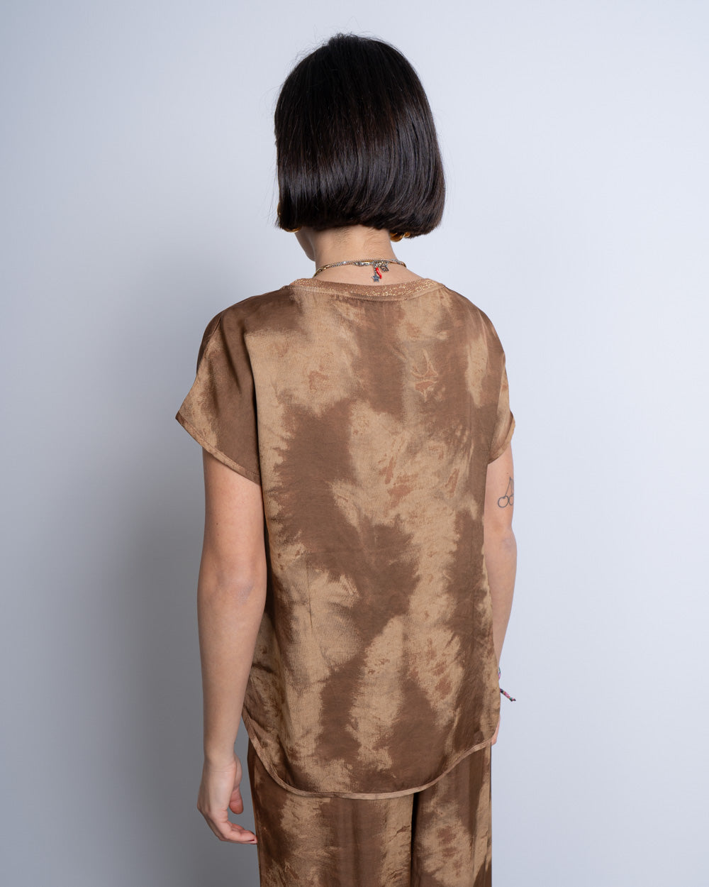 BLUSA AGATA MARRONE