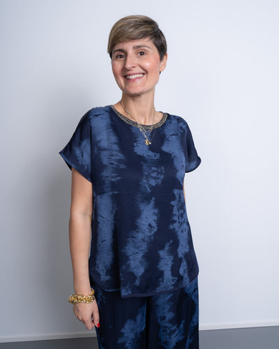 BLUSA AGATA AZZURRO