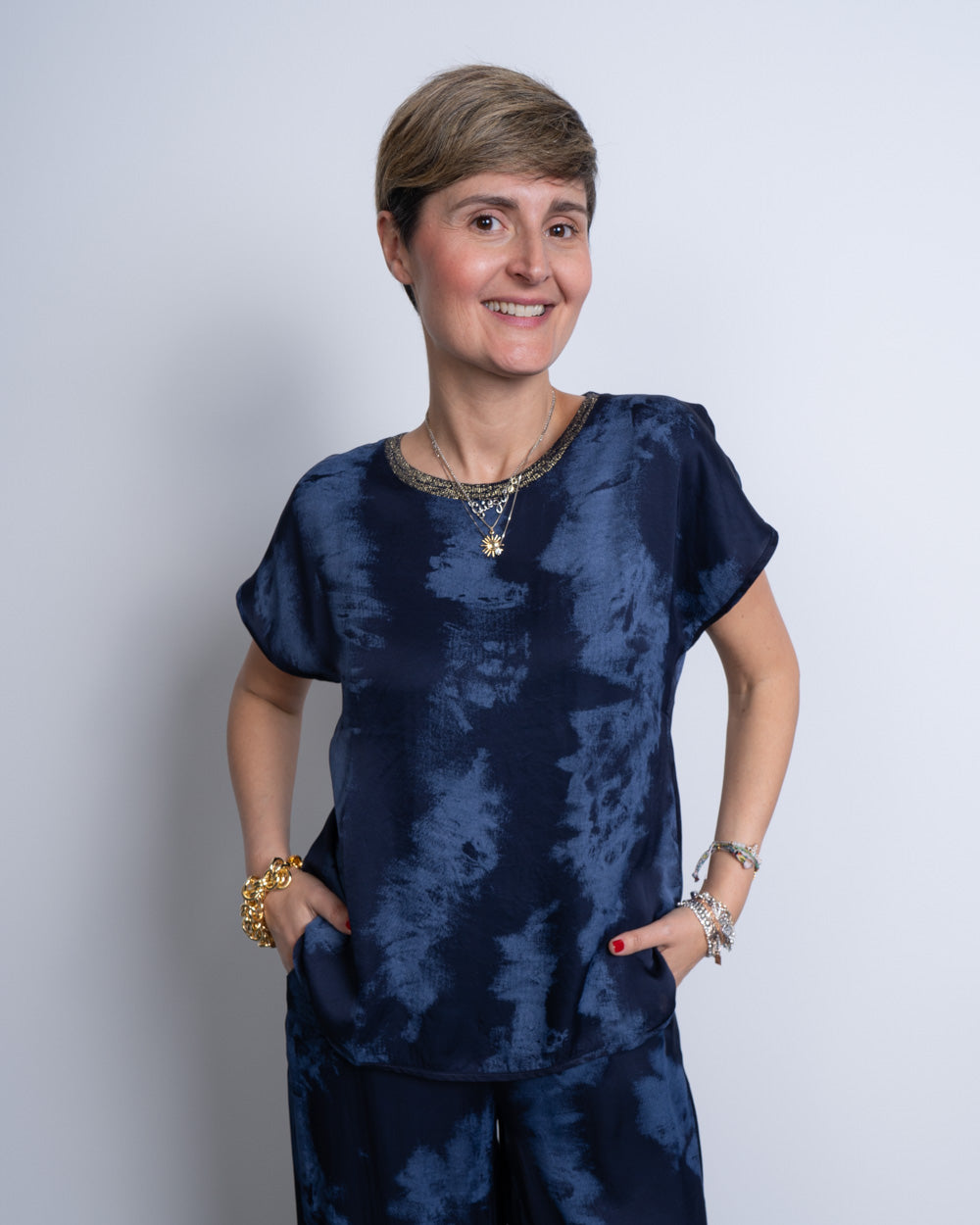 BLUSA AGATA AZZURRO