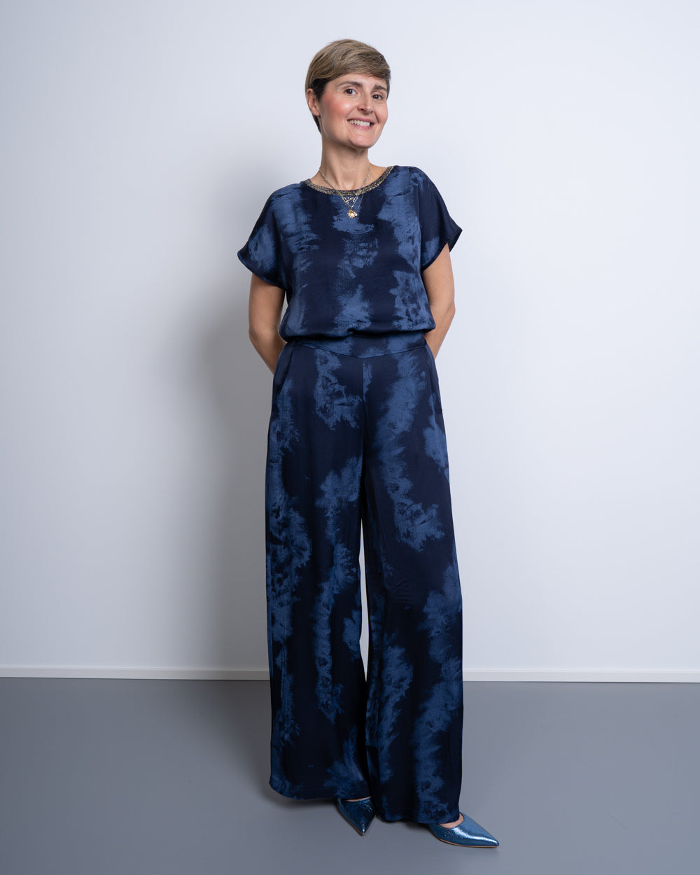 PANTALONE ANNA AZZURRO