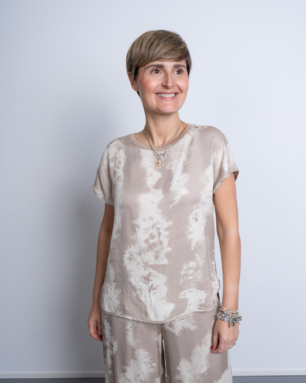 BLUSA AGATA SABBIA