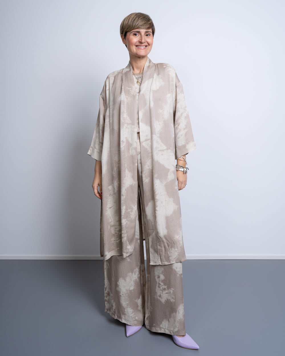 KIMONO AGNESE SABBIA