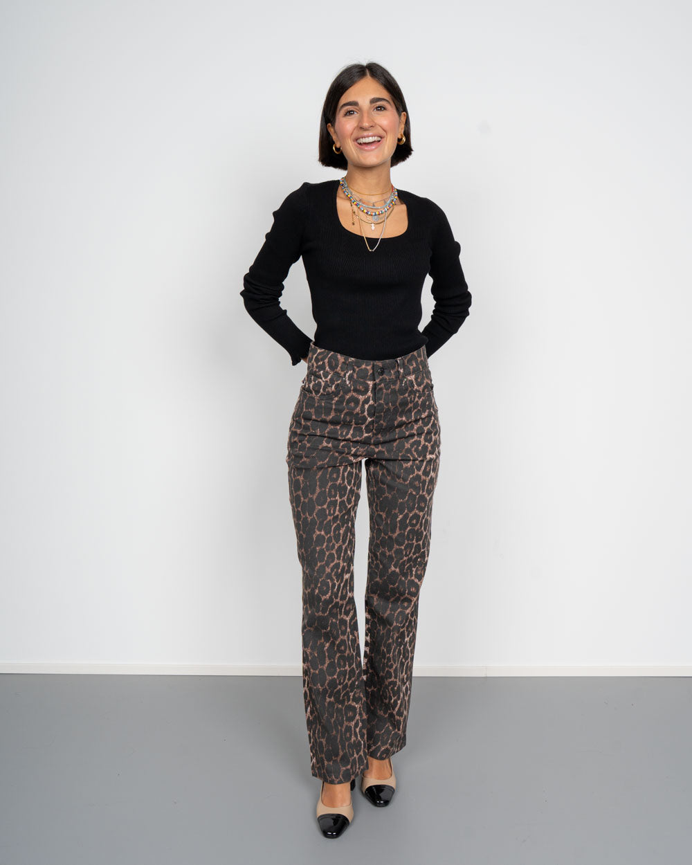 JEANS KENNA LEOPARDATO