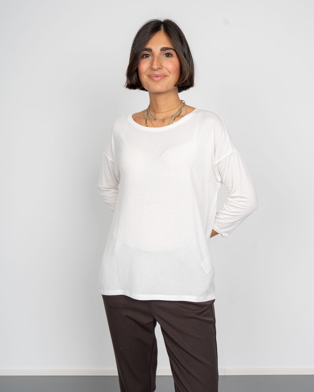 T-SHIRT AVA BIANCO