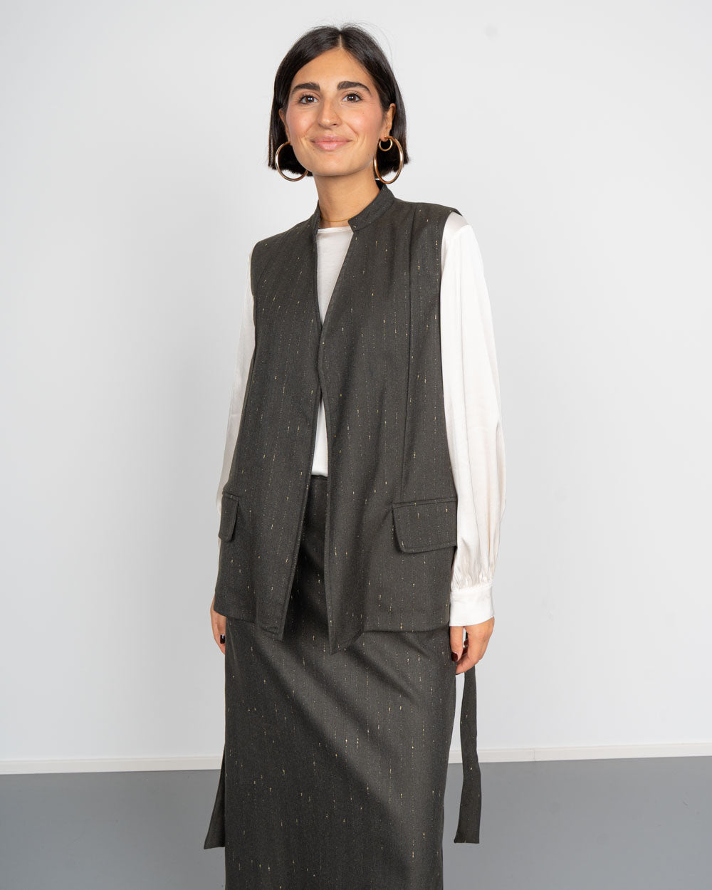 GILET GIULIA MILITARE
