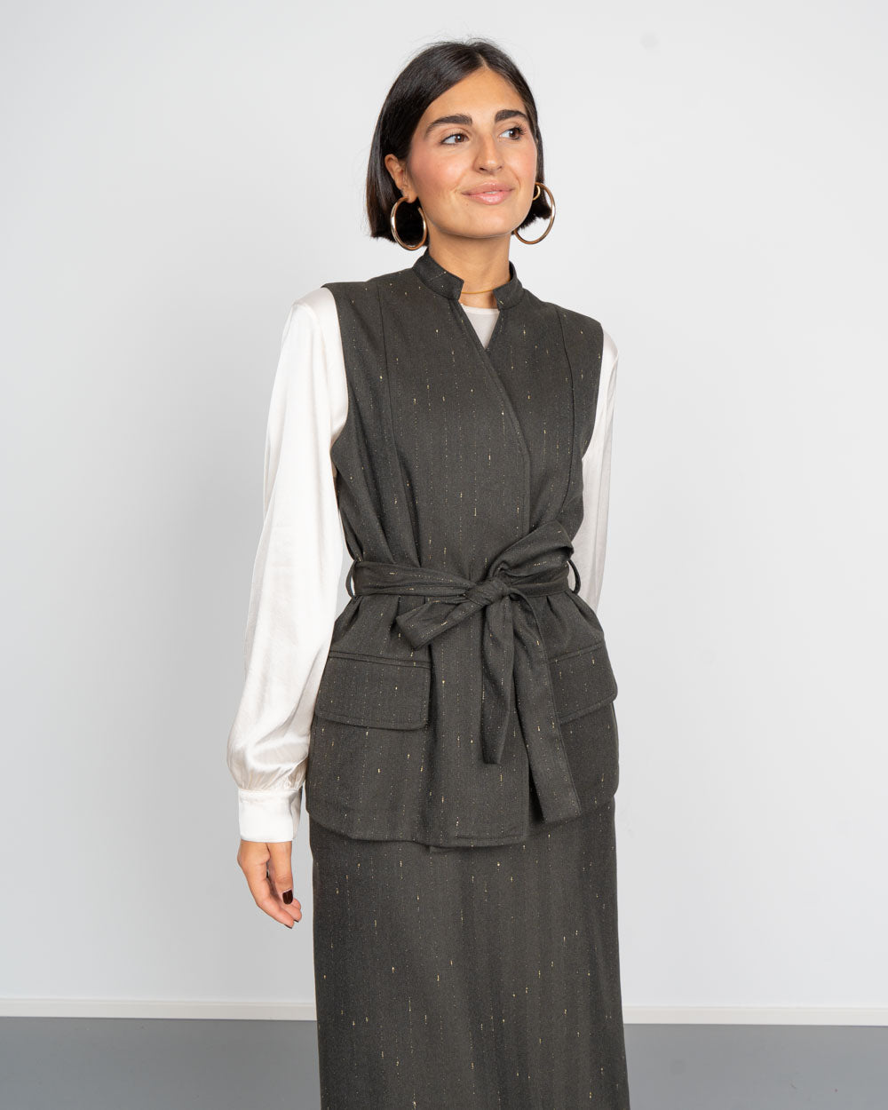 GILET GIULIA MILITARE